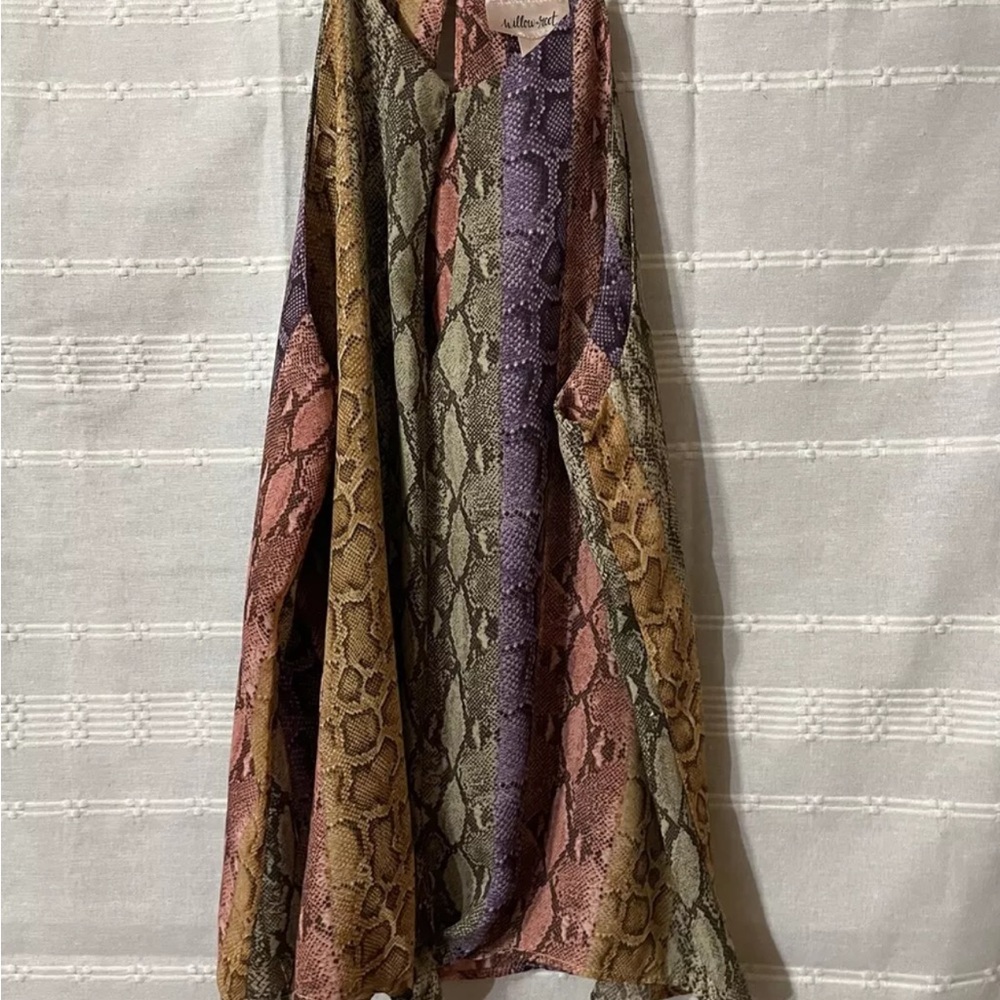 Willow & Root Rainbow Snake V-Neck Cami Women’s Sz M 24.00